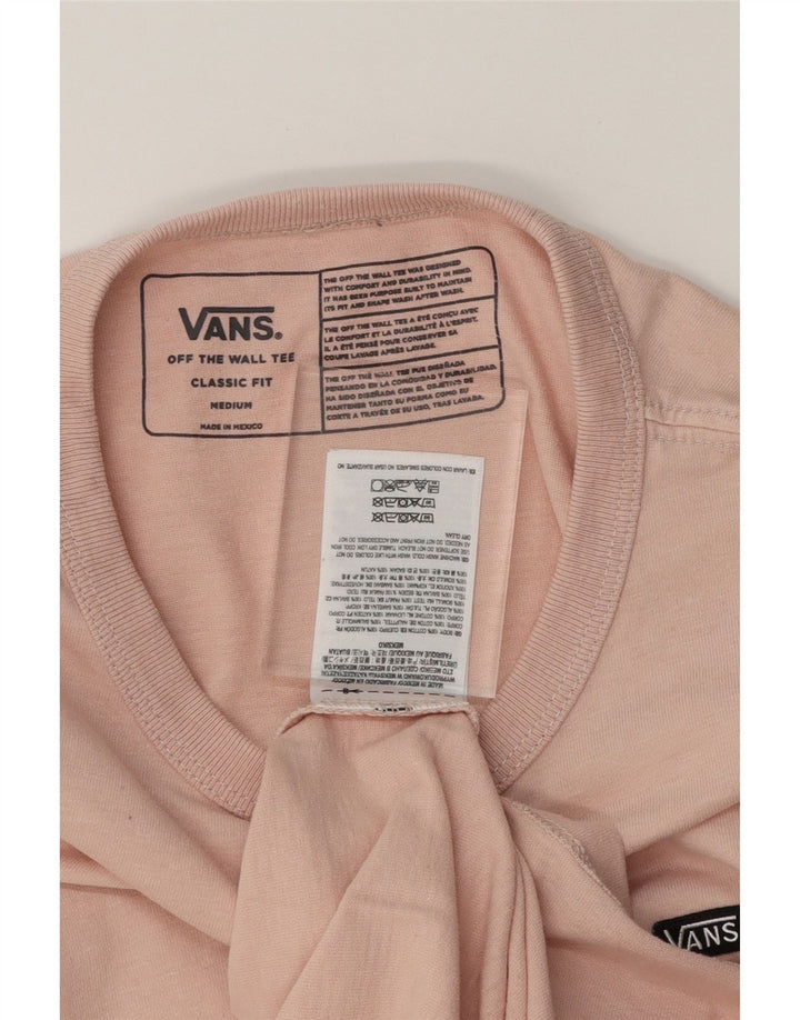 VANS Mens Classic Fit T-Shirt Top Medium Pink Cotton Vintage Vans and Second-Hand Vans from Messina Hembry 