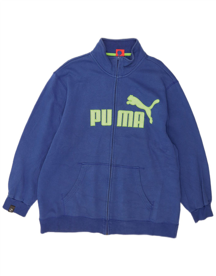 Puma herre grafisk træningsdragt topjakke 2XL blå bomuld