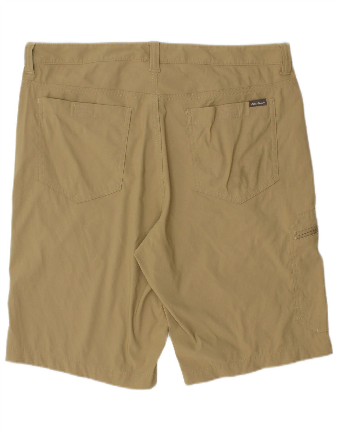 Eddie Bauer Herre Cargo Shorts W34 Large Khaki Nylon