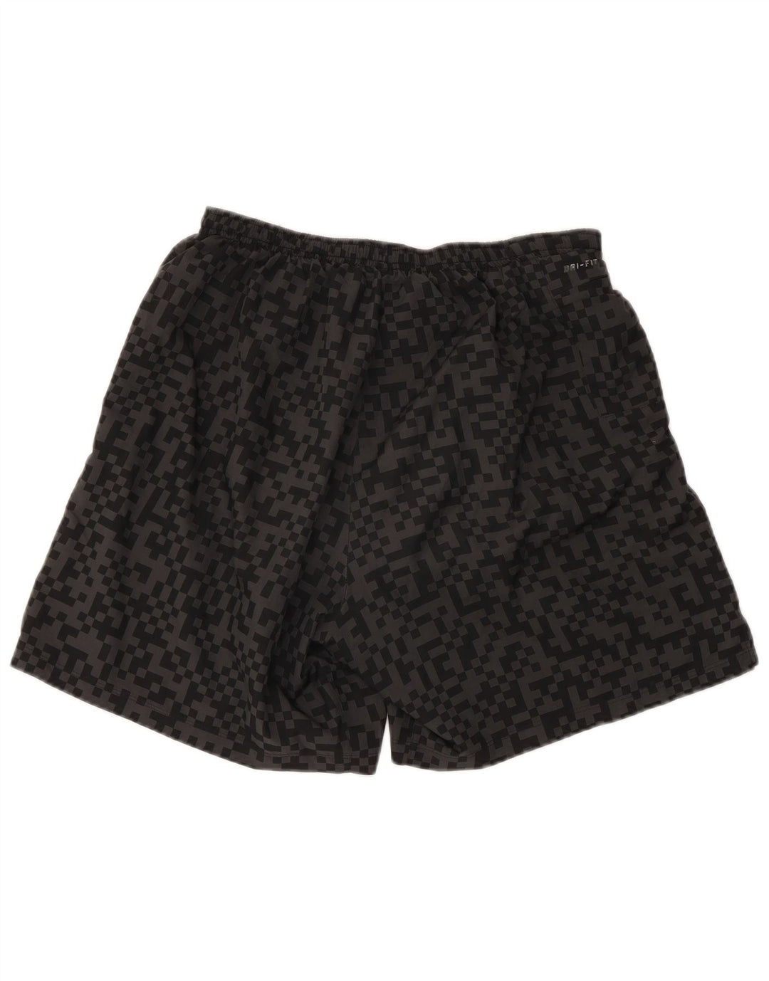 Nike Herre Dri Fit sportsshorts store sorte geometriske polyester