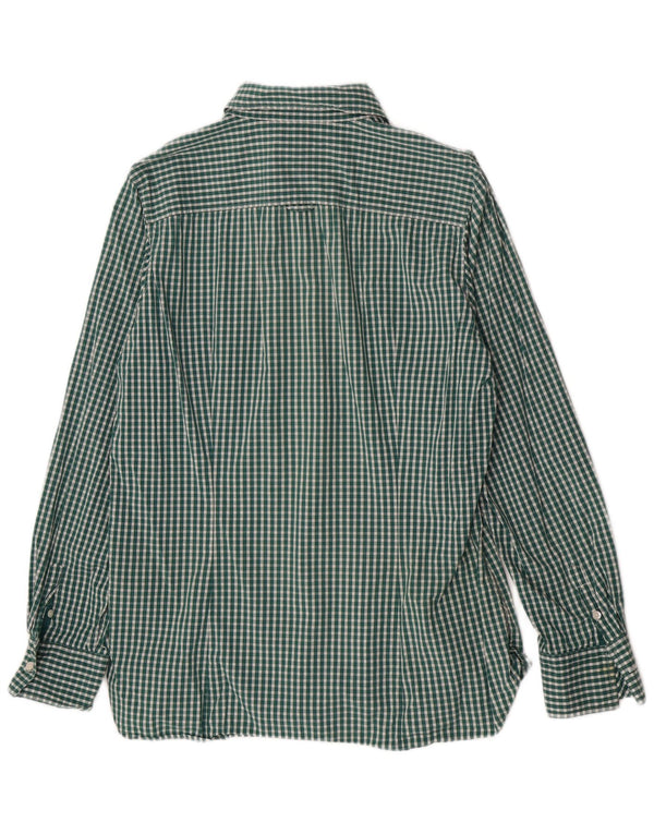 Tommy Hilfiger Dameskjorte US 14 XL Grøn Gingham Bomuld