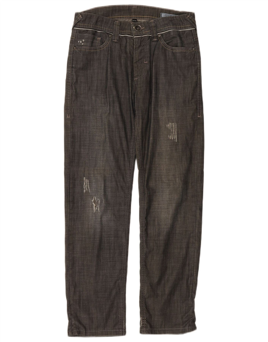 Jack & Jones Herre Distressed Straight Jeans W30 L29 Grå