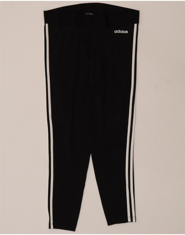 Adidas Dame Leggings UK 16/18 Large Black Bomuld