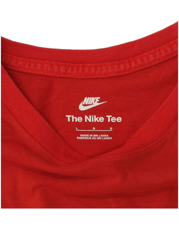Nike grafisk T-shirt top til mænd, stor rød