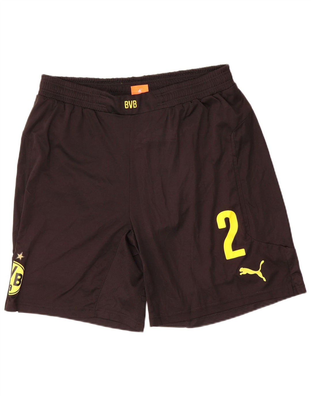 Puma Herre BVB Dortmund Graphic Sports Shorts Large Sort Polyester