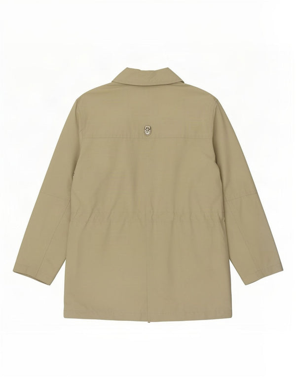 Piero Guidi Kvinder Utility Jacket UK 12 Medium Beige Nylon