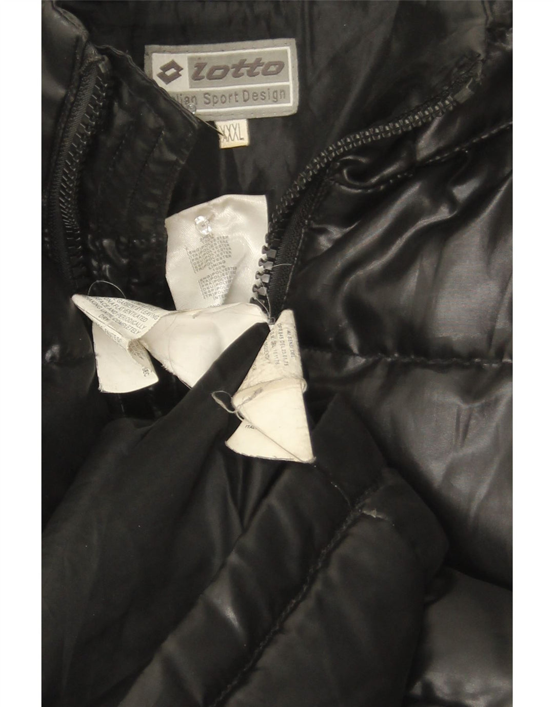 Lotto Herre hættepolstret jakke UK 46 3XL Sort Polyester