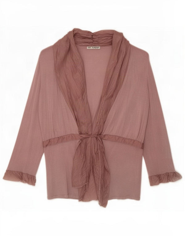 Marks & Spencer Womens Autograph Cardigan Sweater UK 16 Large Pink