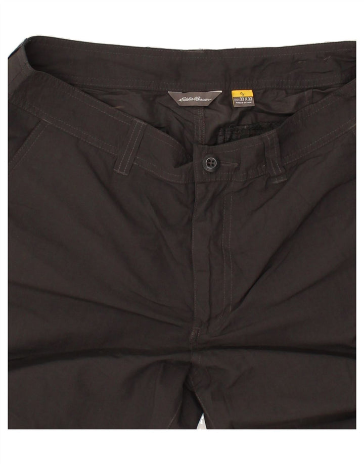 EDDIE BAUER Womens Straight Hiking Trousers  W33 L32 Grey Nylon Vintage Eddie Bauer and Second-Hand Eddie Bauer from Messina Hembry 