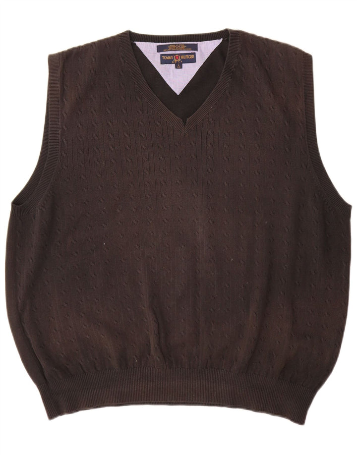 Tommy Hilfiger Herrevest Tank Top Stor Sort Bomuld