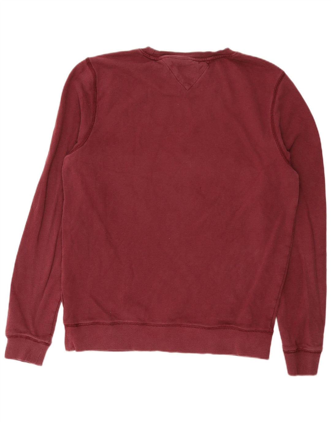 Tommy Hilfiger Herre Sweatshirt Jumper Large Bourgogne Bomuld