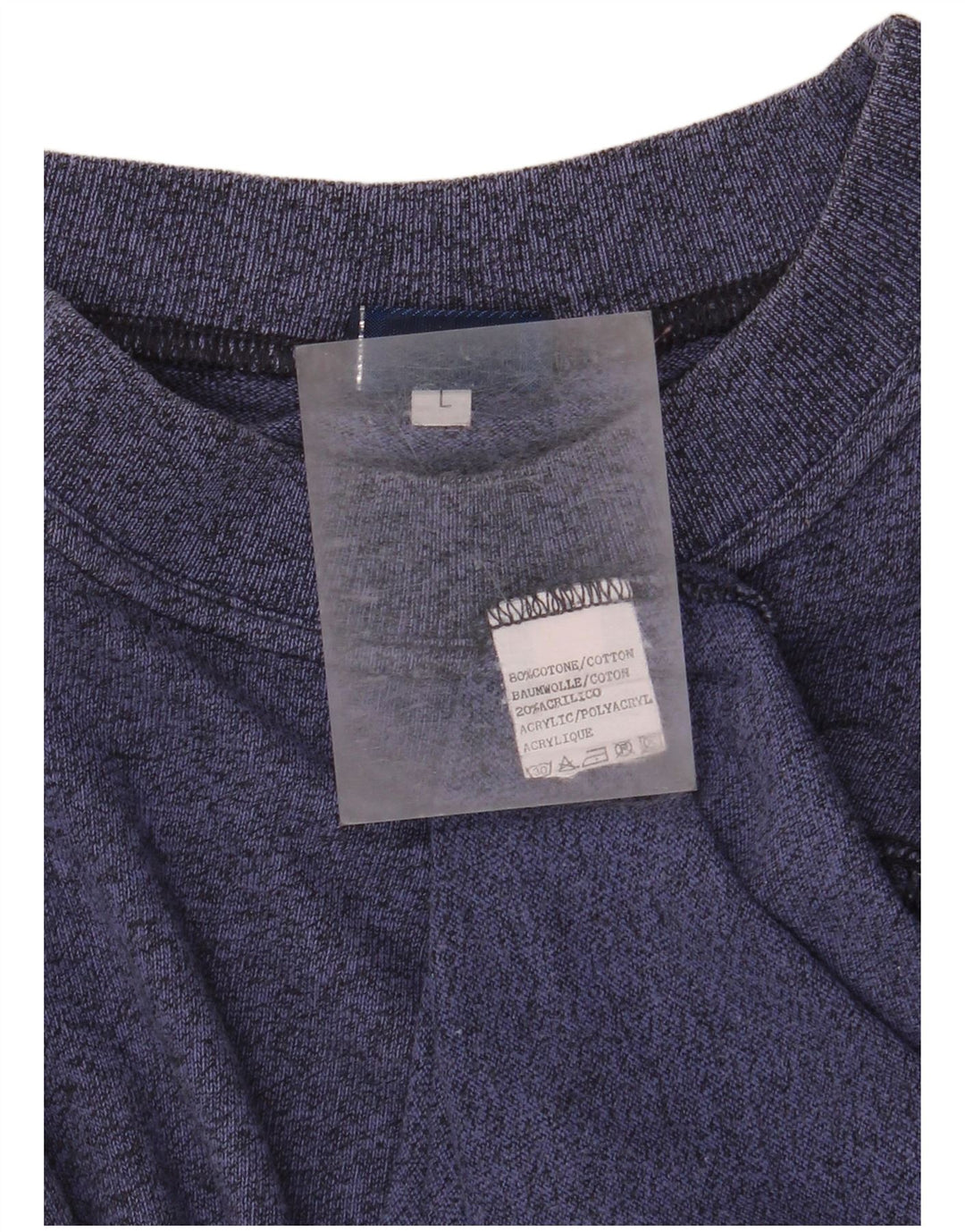 Asics Herre grafisk T-shirt Top Stor Marineblå Flecked Bomuld