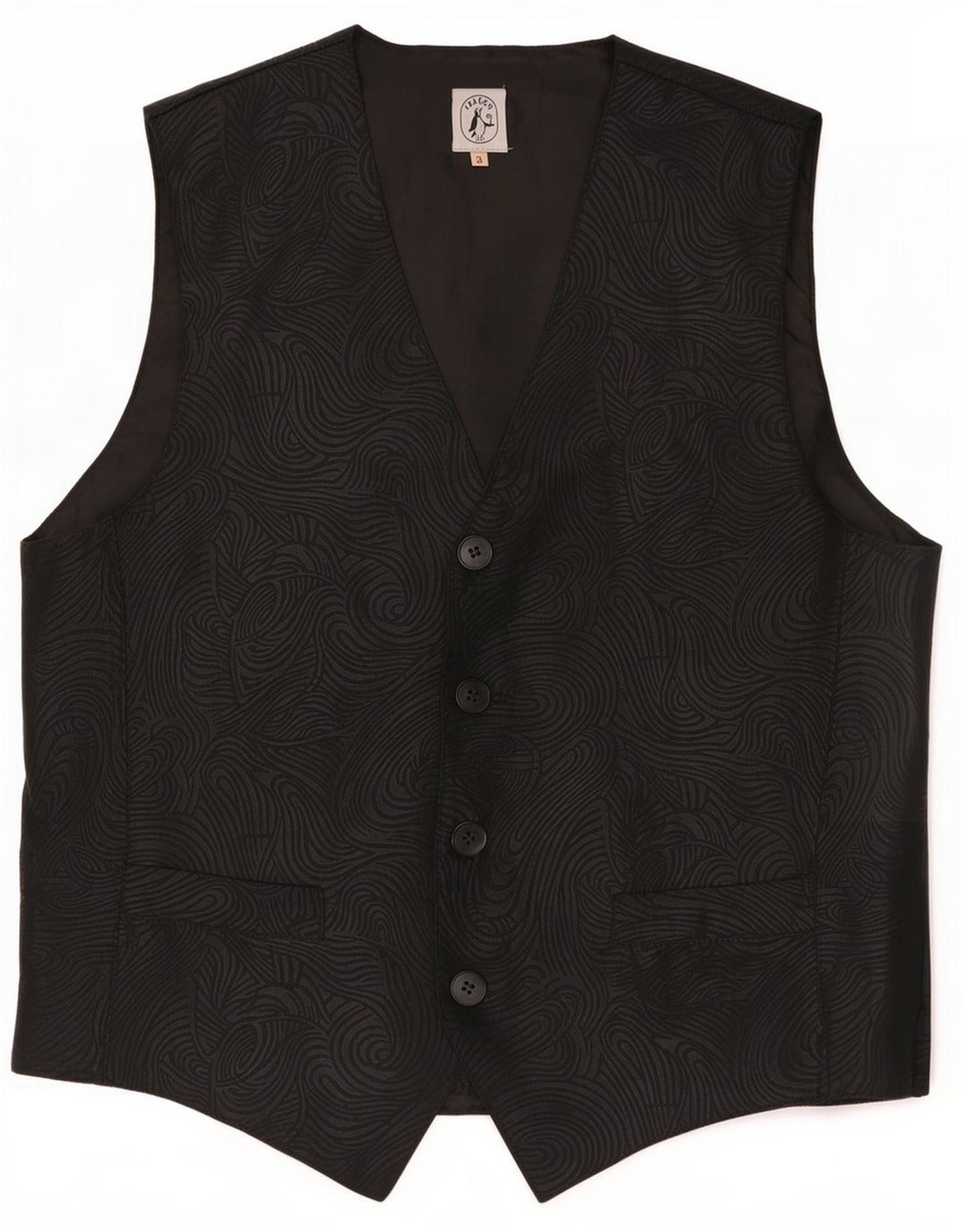 Isacco veste til mænd Large Black Polyester