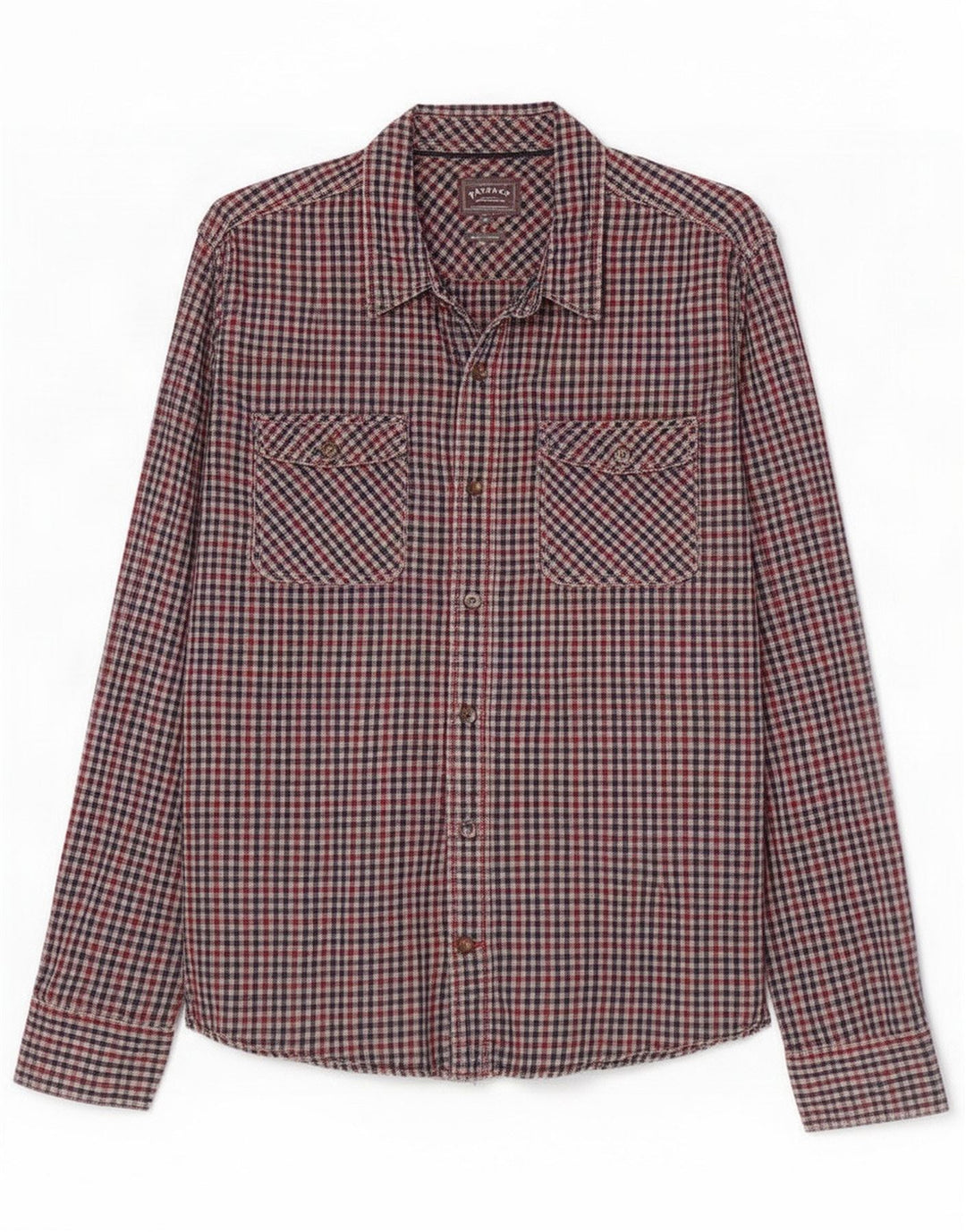 Fat Face Herre Slim Fit-skjorte Stor flerfarvet Gingham Cotton