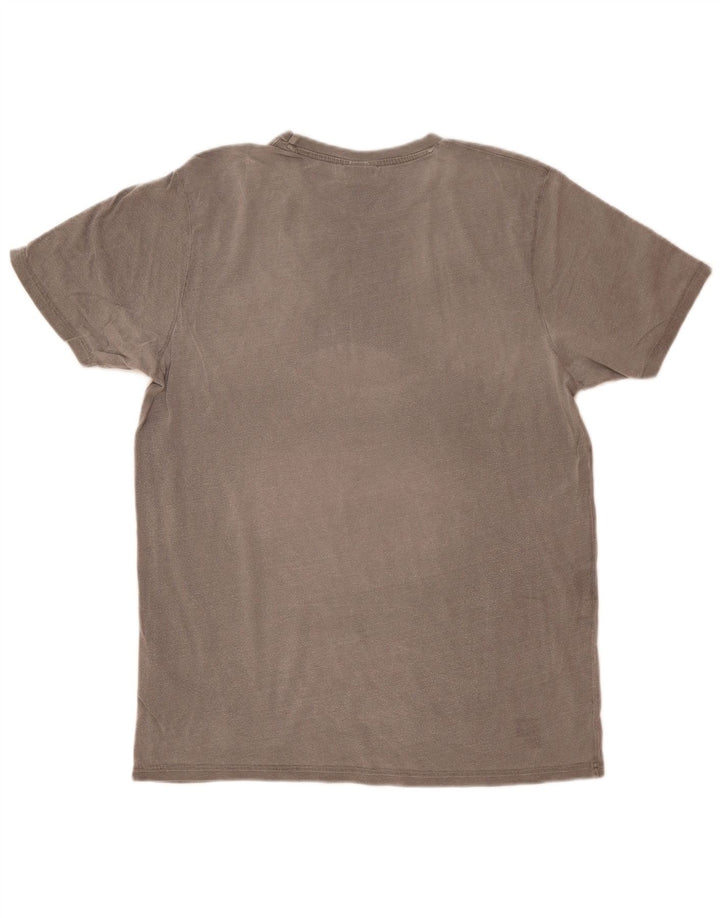Ellesse Herre T-Shirt Top Stor Grå Bomuld