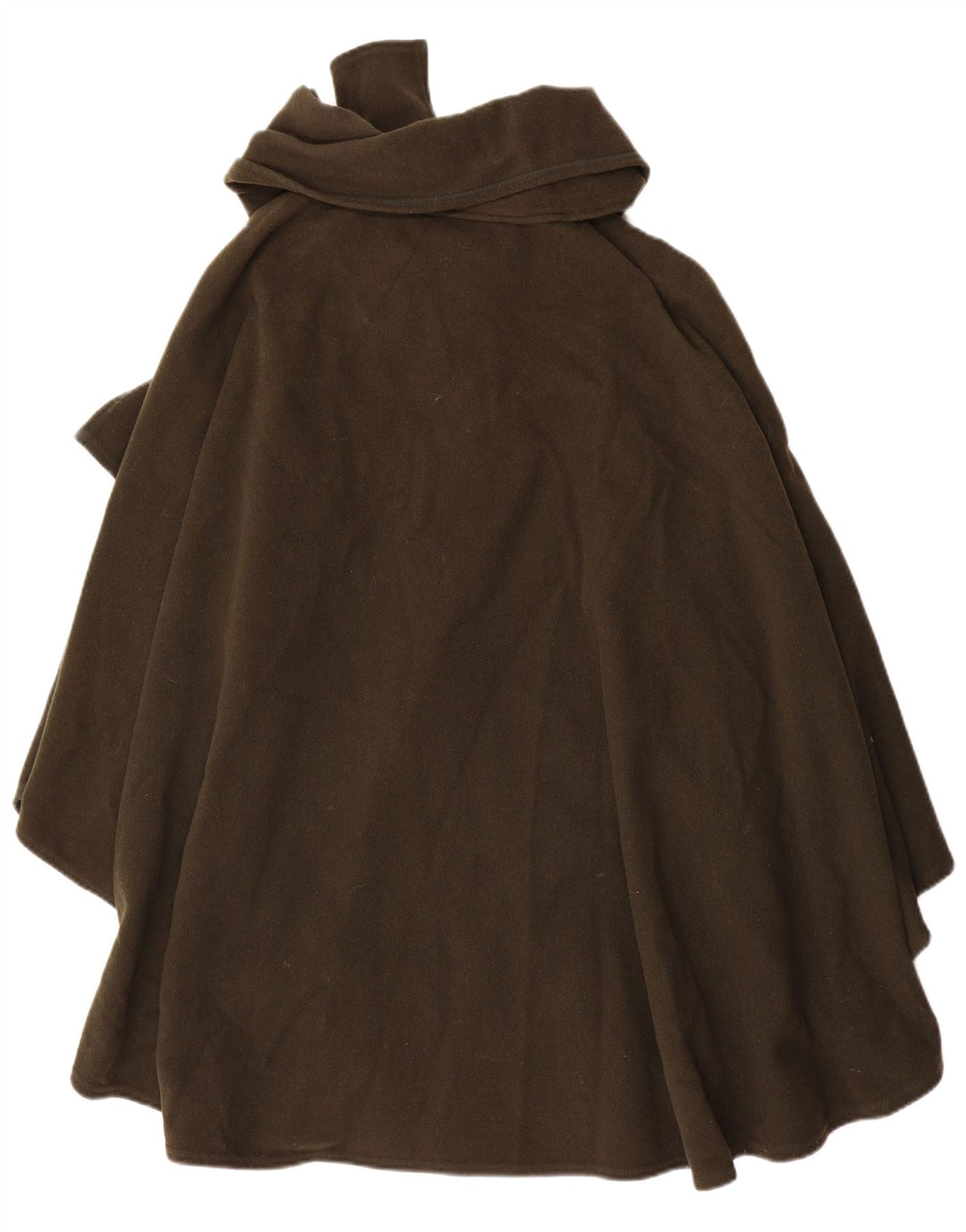 Alba Fornari Dame Poncho Coat One Size Khaki Wool