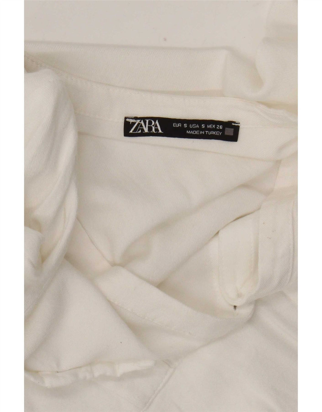 Zara skjortebluse til kvinder UK 10 Small White