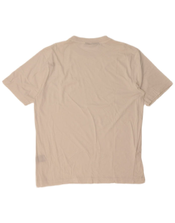 Fila Herre T-Shirt Top XL Hvid Bomuld