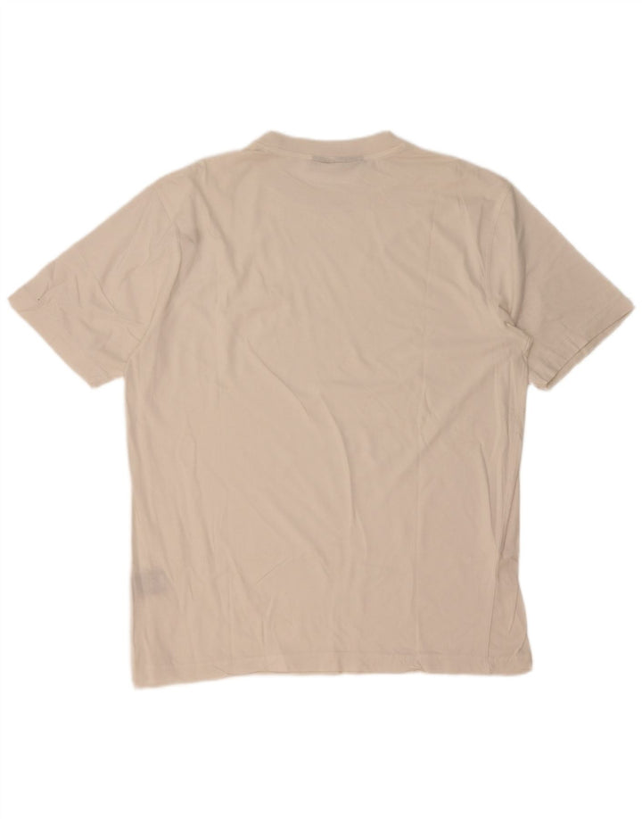 Fila Herre T-Shirt Top XL Hvid Bomuld