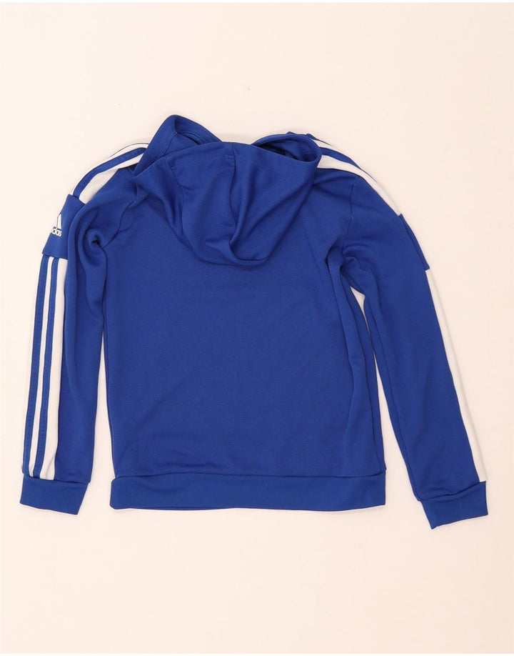 ADIDAS drenge hættetrøje 11-12 år blå polyester