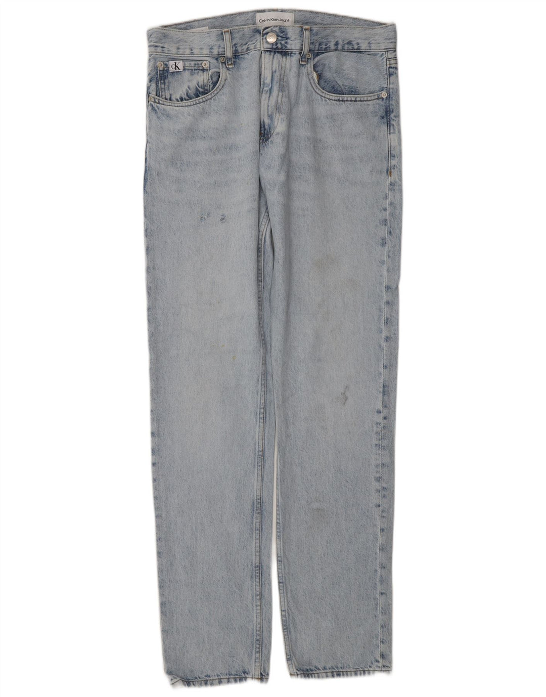 Calvin Klein Straight Jeans til mænd W29 L32 Blå Bomuld