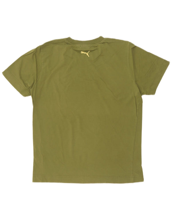 Puma Herre Grafisk T-Shirt Top Medium Grøn