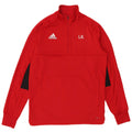 Adidas Herre grafisk lynlås trøje træningsdragt Top Medium Rød Polyester