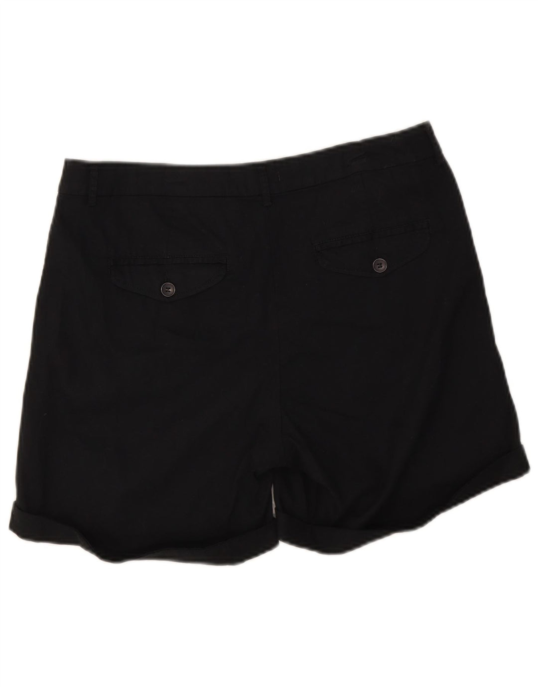 Benetton Chino Shorts til kvinder UK 12 Medium W32 Sort