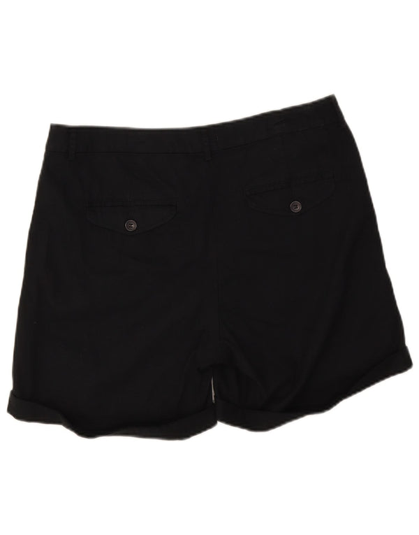 Benetton Chino Shorts til kvinder UK 12 Medium W32 Sort