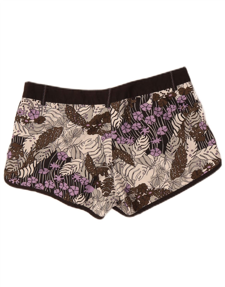 Puma Svømmeshorts til kvinder UK 12 Medium Multicolored Floral Polyester