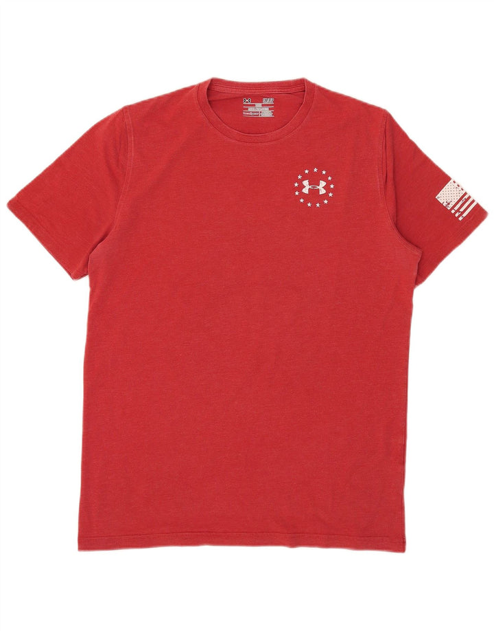 Under Armour Herre Loose Fit Grafisk T-Shirt Top Lille Rød