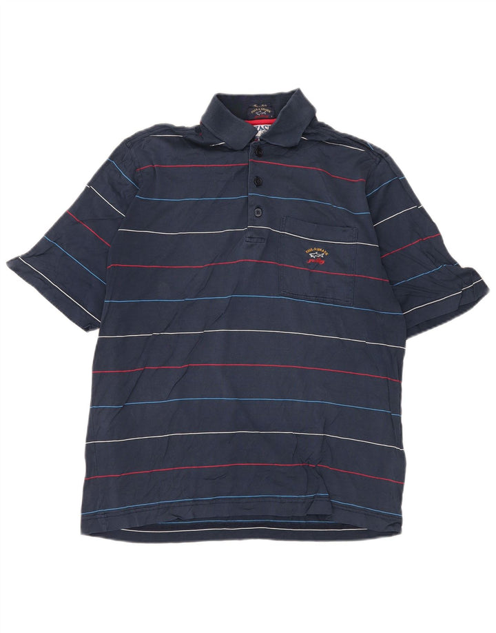 PAUL & SHARK Herre poloshirt Medium Navyblå stribet