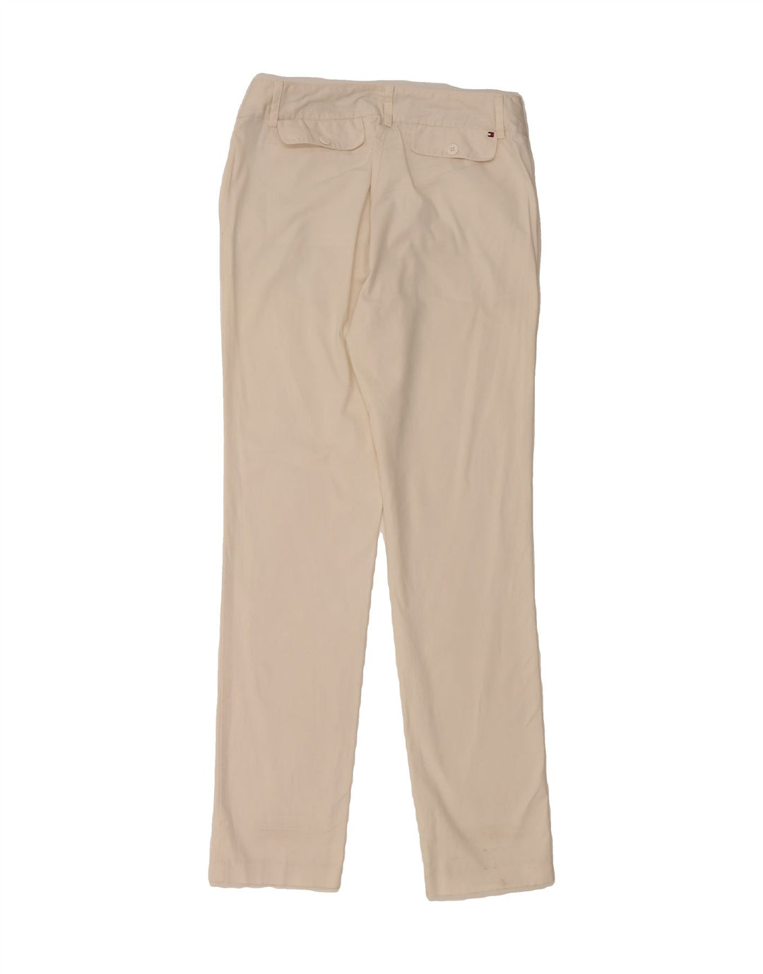 TOMMY HILFIGER Womens Slim Chino Trousers US 6 Medium W28 L31 White Vintage Tommy Hilfiger and Second-Hand Tommy Hilfiger from Messina Hembry 