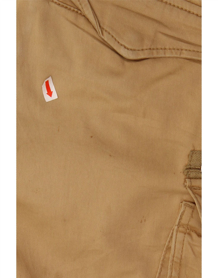 JACK & JONES Herre Cargo Shorts Små W32 Beige Bomuld