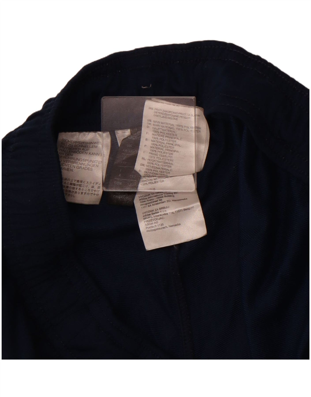 ADIDAS Træningsdragtsbukser til mænd UK 44/46 Large Navy Blue Polyester