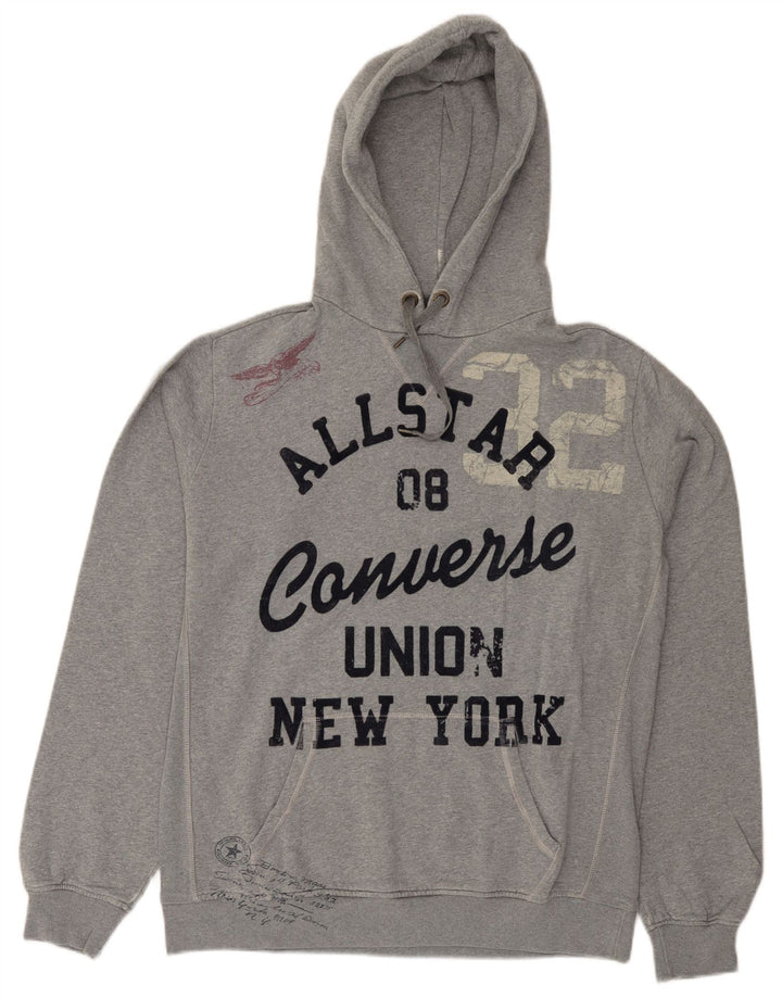 Converse Grafisk hættetrøje til mænd XL Grå