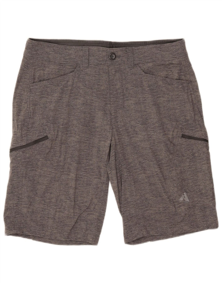 Eddie Bauer Herre Cargo Shorts W35 Large Grå Flecked Nylon