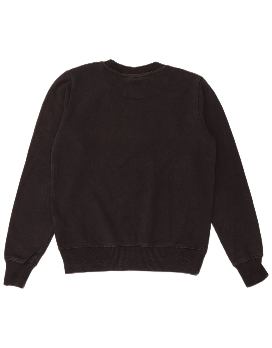 Champion Dame Grafisk Sweatshirt Jumper UK 10 Lille sort bomuld