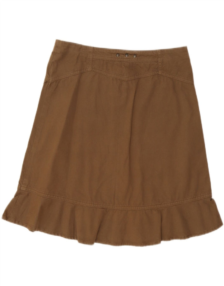 Marlboro Classics Dame Midi Nederdel IT 44 Medium W32 Khaki Bomuld