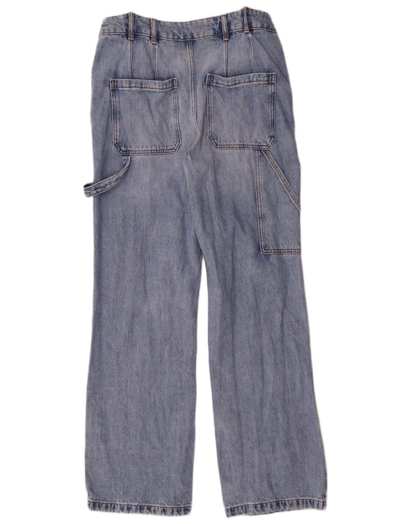 Fat Face Dame Cargo Loose Jeans UK 12 Medium W30 L31 Blå Bomuld