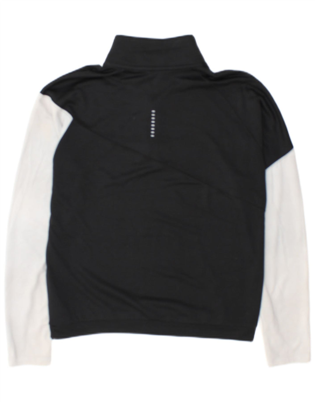 Nike sweater med lynlås til kvinder, træningsdragt Top UK 14 Medium Black Colourblock