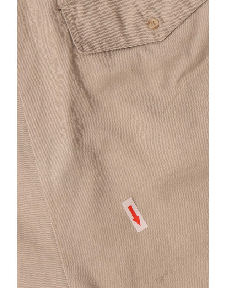 Emonite kvinders højtaljede cargo shorts store W26 grå bomuld