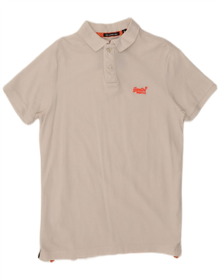 Superdry herre poloshirt stor hvid bomuld