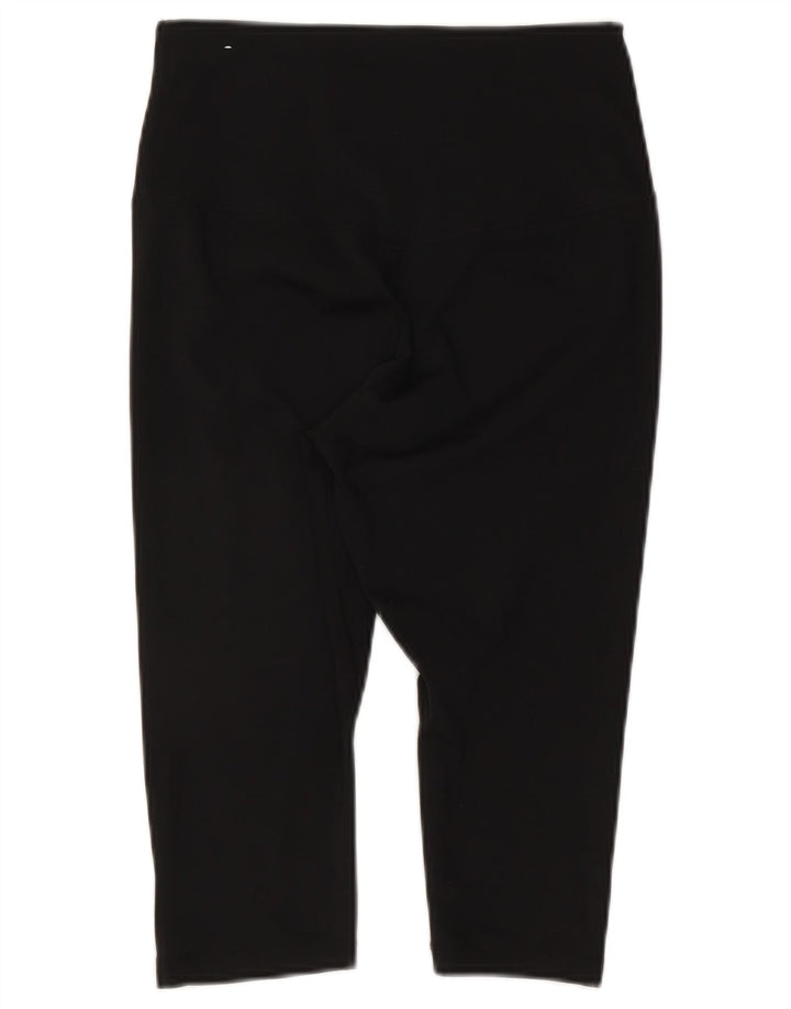 Nike Dame Dri Fit Capri Leggings UK 12 Medium Sort Polyester
