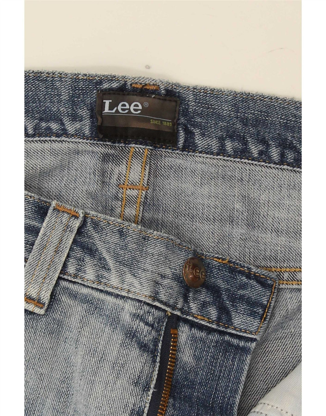 Lee Straight Jeans til mænd W34 L33 Blå