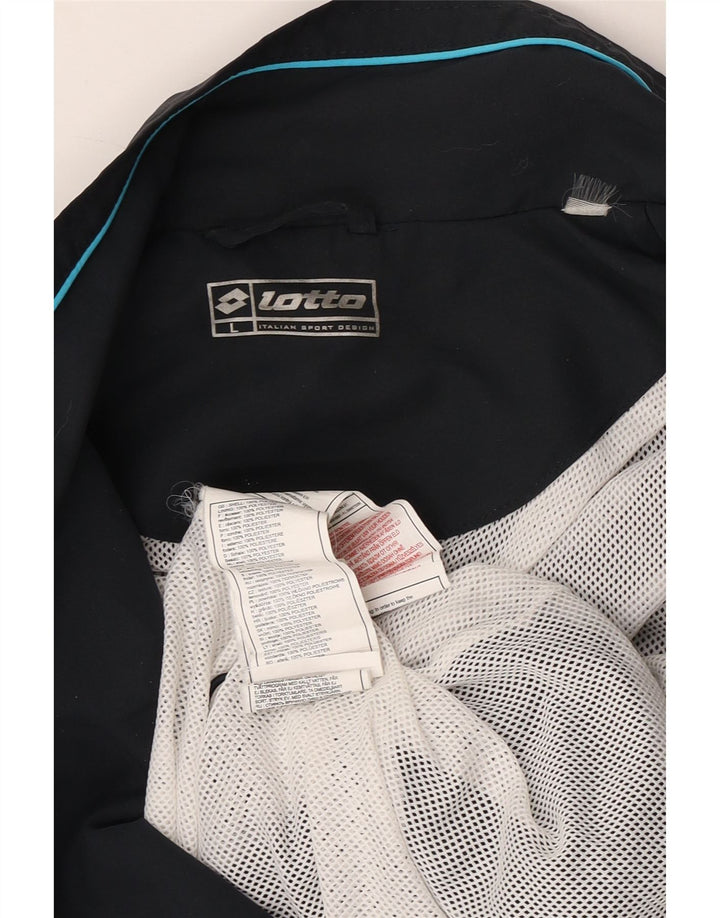 LOTTO Herre Tennis Club Perugia Grafisk træningsdragt Top Jakke Stor Sort