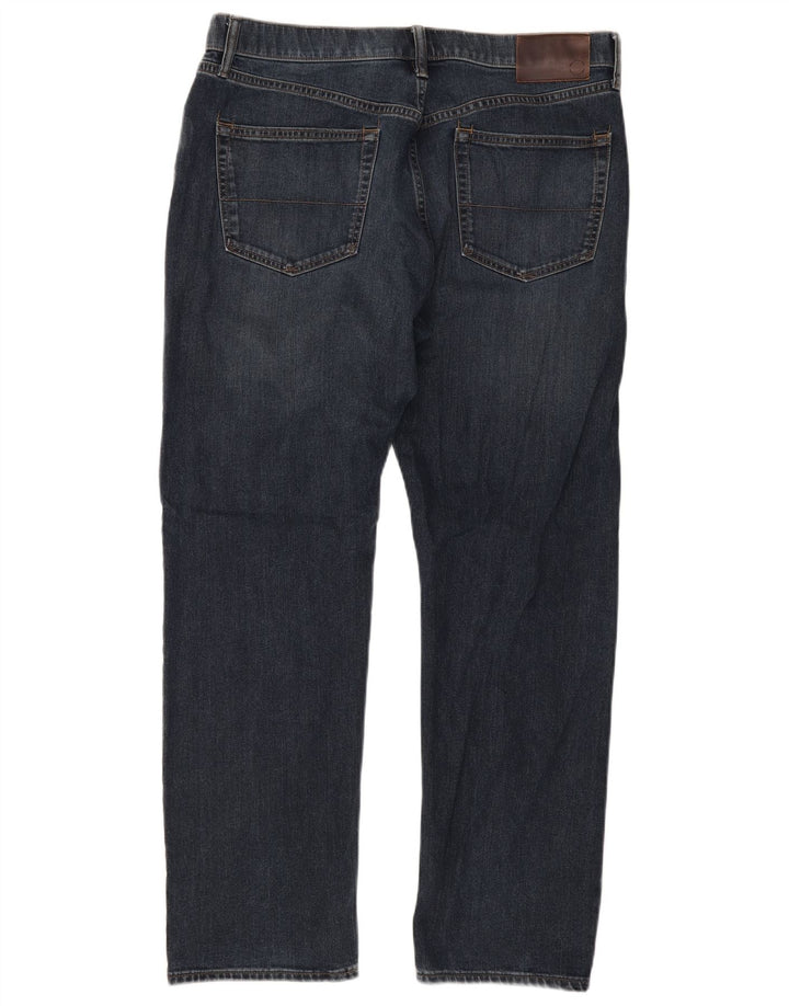 Marks & Spencer Herre Regular Straight Jeans W36 L31 Blue Cotton