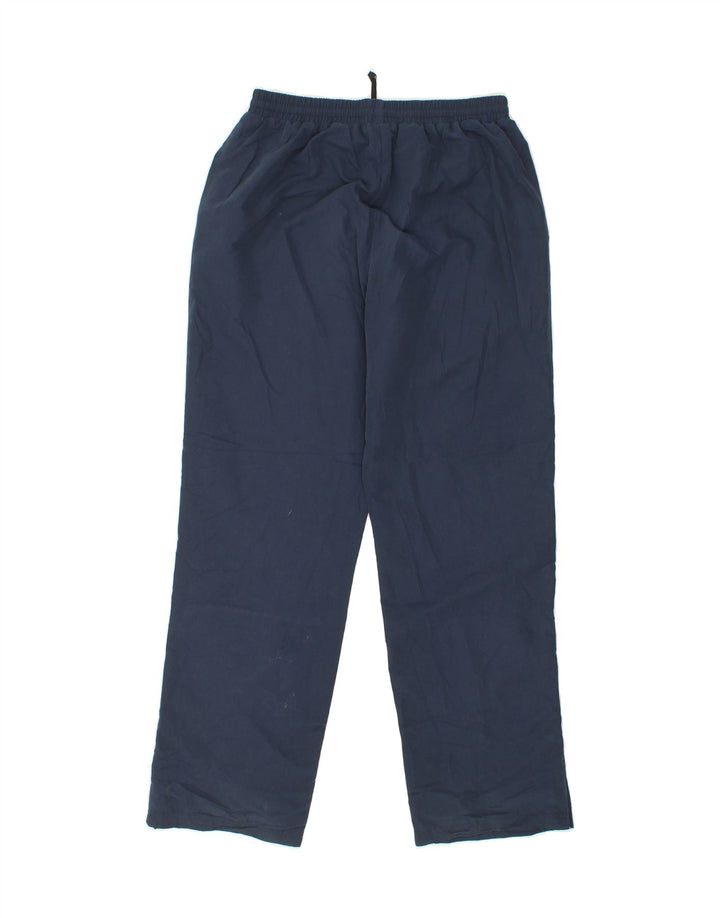 ASICS Womens Tracksuit Trousers UK 14 Large Navy Blue Polyester Vintage Asics and Second-Hand Asics from Messina Hembry 
