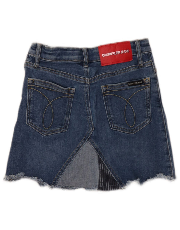 Calvin Klein piger mini denim nederdel 9-10 år W22 blå bomuld