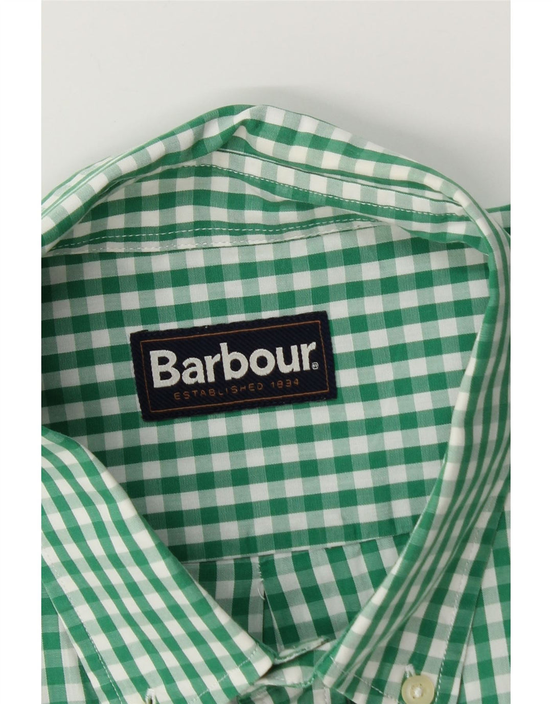 Barbour Herreskjorte Stor Grøn Gingham